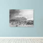 Slag om Bunkers Hill Canvas Afdruk (Insitu (Houten vloer))