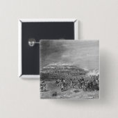 Slag om Bunkers Hill Vierkante Button 5,1 Cm (Voorkant /achterkant)