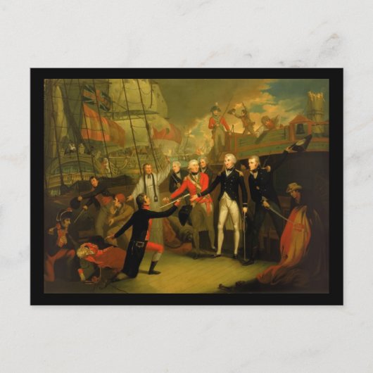 Slag om Cape St. Vincent Briefkaart (Voorkant)