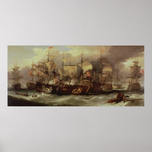 Slag om Cape St. Vincent Poster (Voorkant)