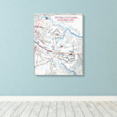 Slag om Chancellorsville Canvas Afdruk (Insitu (Houten vloer))