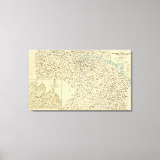 Slag om Chancellorsville Canvas Afdruk (Voorkant)