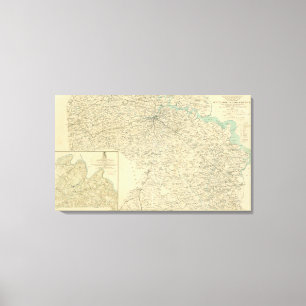 Slag om Chancellorsville Canvas Afdruk