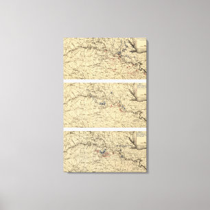 Slag om Chancellorsville Canvas Afdruk