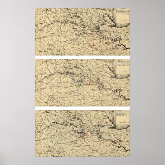 Slag om Chancellorsville Poster (Voorkant)