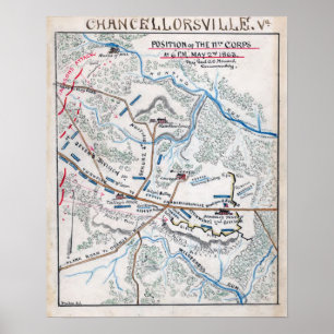 Slag om Chancellorsville Poster