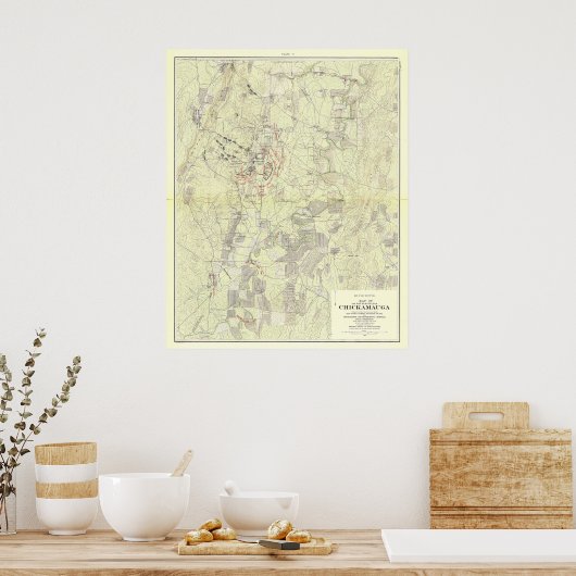 Slag om Chickamauga Poster (Keuken)
