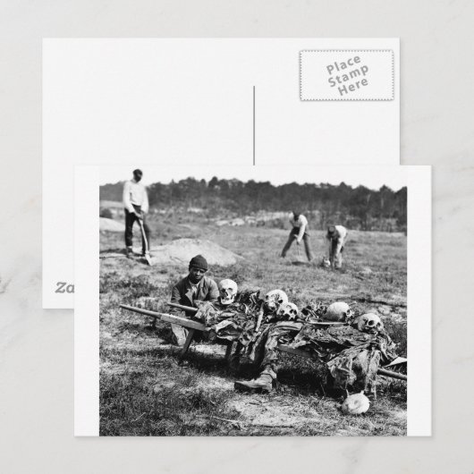 Slag om Cold Harbour, 1864 Briefkaart (Voorkant / Achterkant)