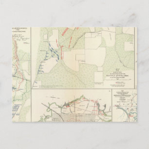 Slag om Corinth Iuka Bayou Fourche Briefkaart