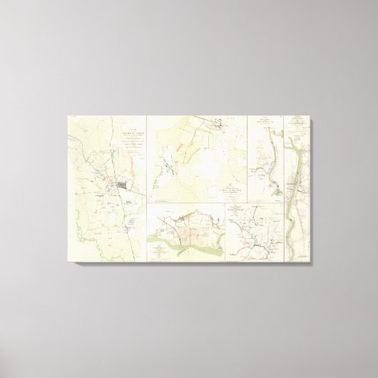 Slag om Corinth Iuka Bayou Fourche Canvas Afdruk (Voorkant)