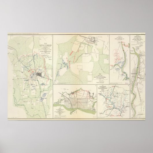 Slag om Corinth Iuka Bayou Fourche Poster (Voorkant)
