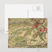 slag om de Chantilly-kaart (1862) Briefkaart (Voorkant / Achterkant)