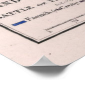 slag om de kaart van Parijs (1814) Poster (Hoek)