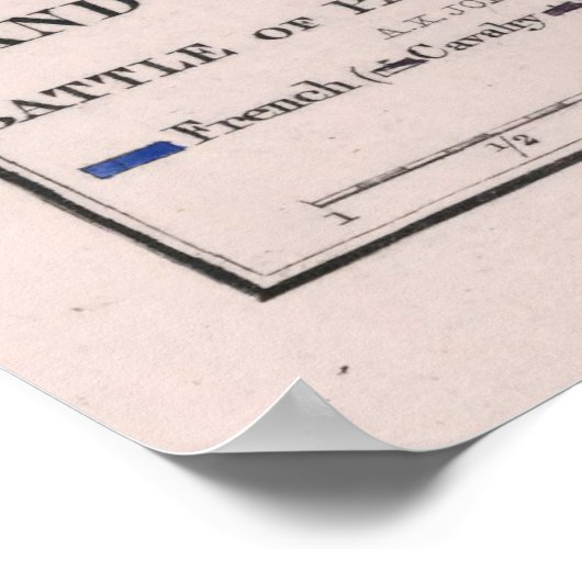 slag om de kaart van Parijs (1814) Poster (Hoek)