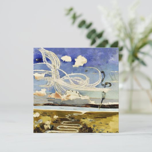 Slag om Engeland, schilderij door Paul Nash Kaart (Staand voorkant)