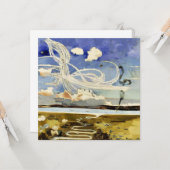 Slag om Engeland, schilderij door Paul Nash Kaart (Voorkant / Achterkant in situ)