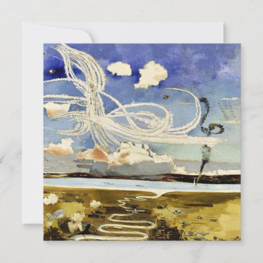 Slag om Engeland, schilderij door Paul Nash Kaart (Voorkant)