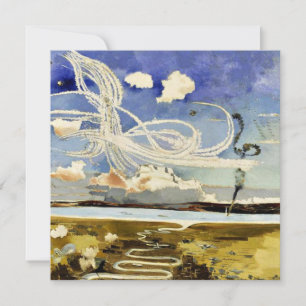 Slag om Engeland, schilderij door Paul Nash Kaart