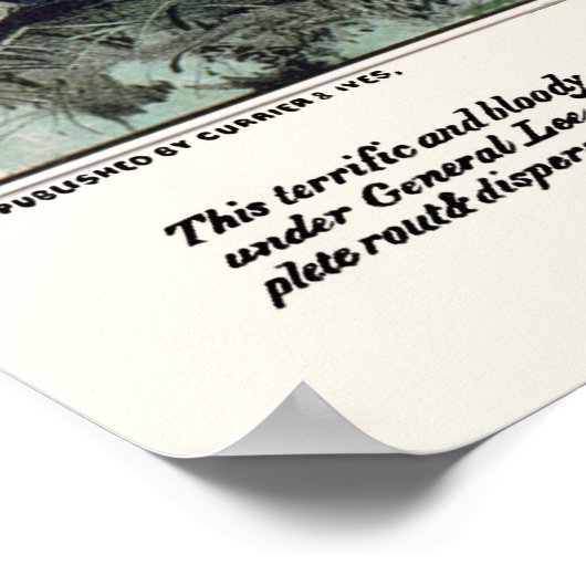 Slag om Gettysburg tegen 1863 Poster (Hoek)