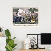Slag om Gettysburg tegen 1863 Poster (Thuiskantoor)