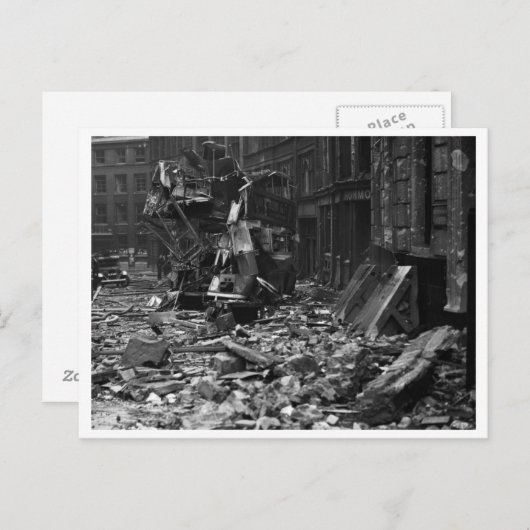 Slag om Groot-Brittannië en de Blitz: #13 Blitz be Briefkaart (Voorkant / Achterkant)