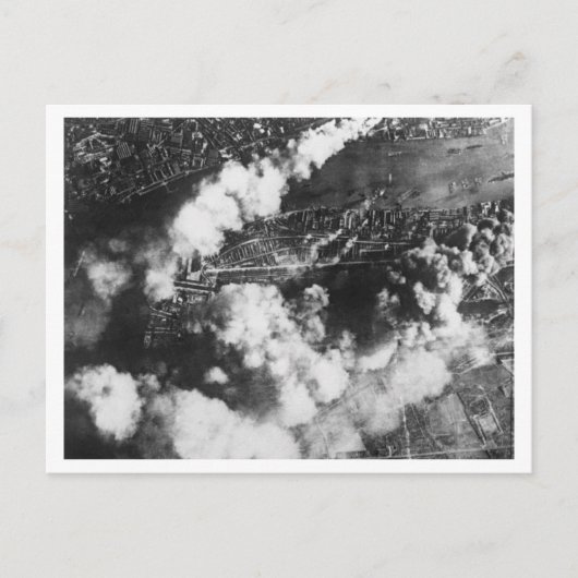 Slag om Groot-Brittannië en de Blitz: #19 Branddok Briefkaart (Voorkant)