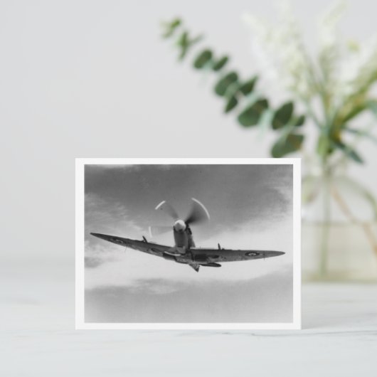 Slag om Groot-Brittannië en de Blitz: #46 Spitfire Briefkaart (Staand voorkant)