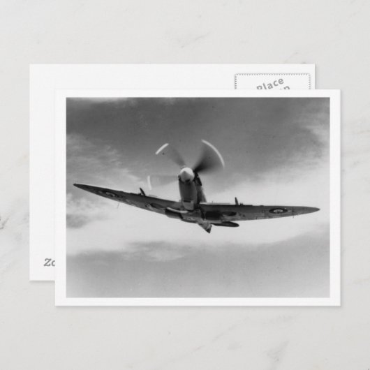 Slag om Groot-Brittannië en de Blitz: #46 Spitfire Briefkaart (Voorkant / Achterkant)