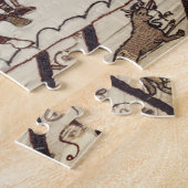 Slag om haasjes - Norman messghts Legpuzzel (Zijkant)