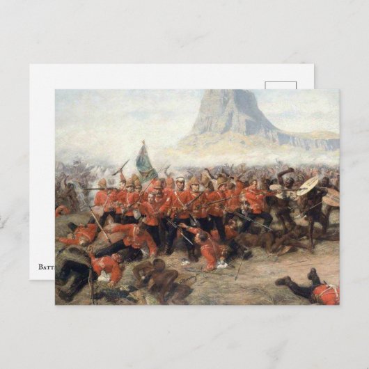 Slag om Isandlwana Briefkaart (Voorkant / Achterkant)