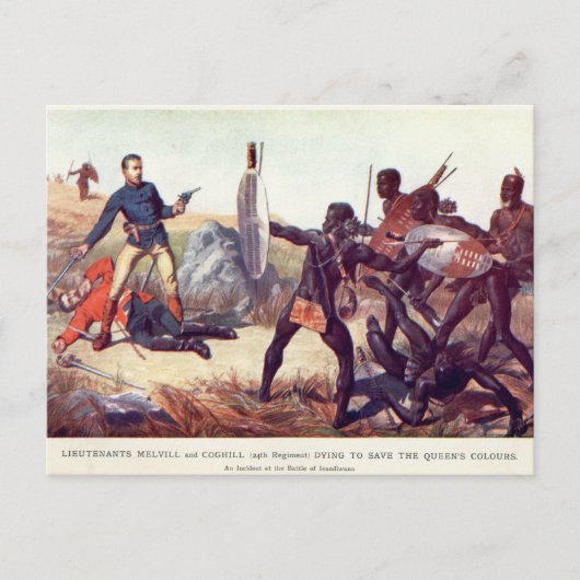 Slag om Isandlwana Briefkaart (Voorkant)