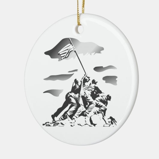 Slag om Iwo Jima Keramisch Ornament (Links)