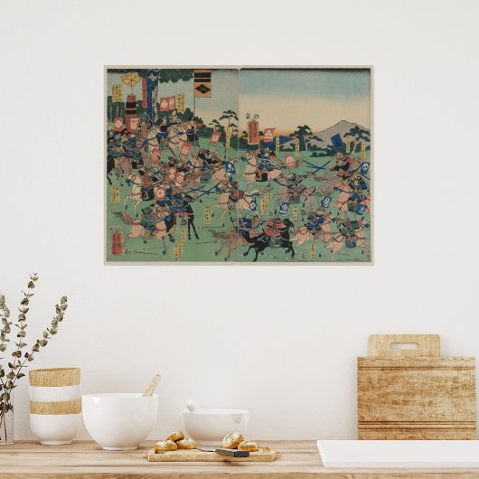 Slag om Kawanakajima Poster (Keuken)