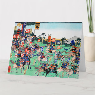 Slag om Kawanakajima, Ukiyo-e Kaart