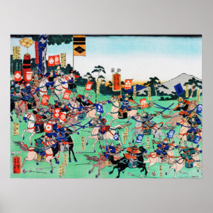 Slag om Kawanakajima, Ukiyo-e Poster