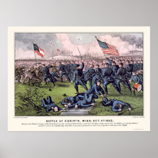 Slag om Korinthe tegen 1862 Poster