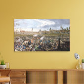 Slag om Leipzig, 19 oktober 1813 Canvas Afdruk (Insitu (Woonkamer))