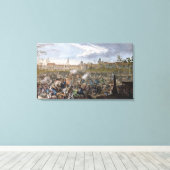 Slag om Leipzig, 19 oktober 1813 Canvas Afdruk (Insitu (Houten vloer))