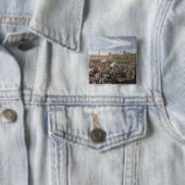 Slag om Leipzig, 19 oktober 1813 Vierkante Button 5,1 Cm (In situ)