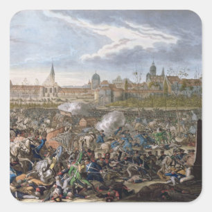 Slag om Leipzig, 19 oktober 1813 Vierkante Sticker