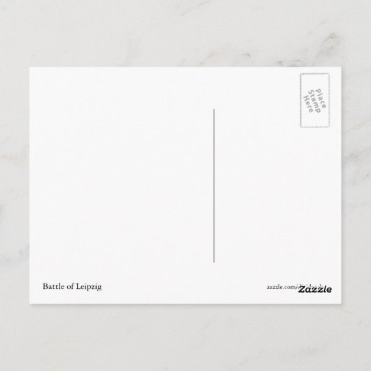 Slag om Leipzig Briefkaart (Achterkant)