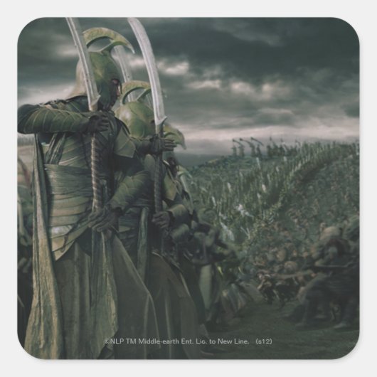 Slag om Midden Aarde Vierkante Sticker (Voorkant)