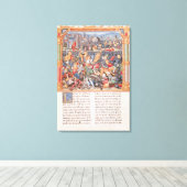 Slag om Nancy in 1477 Canvas Afdruk (Insitu (Houten vloer))