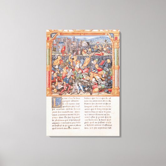 Slag om Nancy in 1477 Canvas Afdruk (Voorkant)