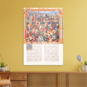 Slag om Nancy in 1477 Canvas Afdruk (Insitu (Woonkamer))