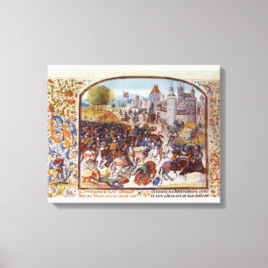 Slag om Neville's Kruis uit de Honderd Canvas Afdruk (Voorkant)
