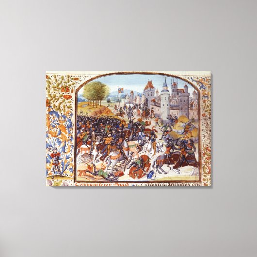 Slag om Neville's Kruis uit de Honderd Canvas Afdruk (Voorkant)