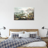 Slag om Nivelle, gegraveerd door Thomas Canvas Afdruk (Insitu (Slaapkamer))