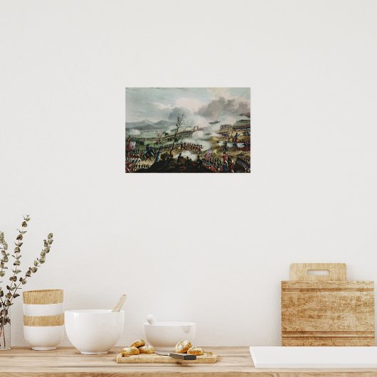 Slag om Nivelle, gegraveerd door Thomas Poster (Keuken)