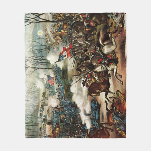 Slag om Pea Ridge Fleece Deken (Voorkant)